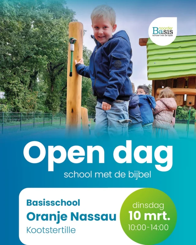 W E L K O M - dinsdag 10 maart! Zien we je dan?💚💙#noorderbasis#opendag